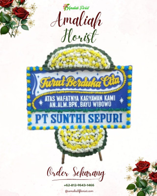 Papan Bunga Duka di Kacepit