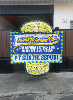 Papan Bunga Duka di Kacepit